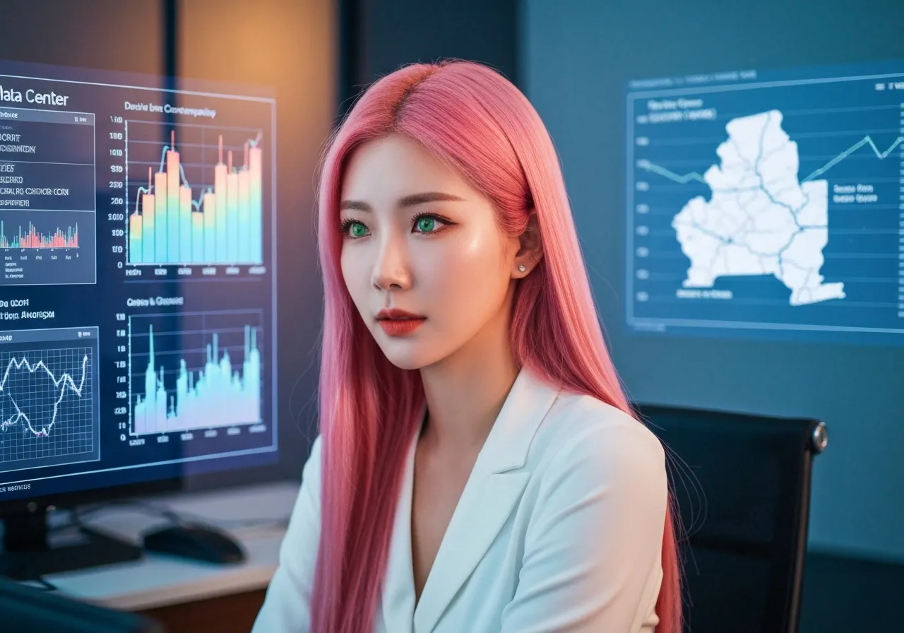 뉴욕주 데이터 센터 법안 소식을 분석하는 IT 칼럼니스트 루미의 모습