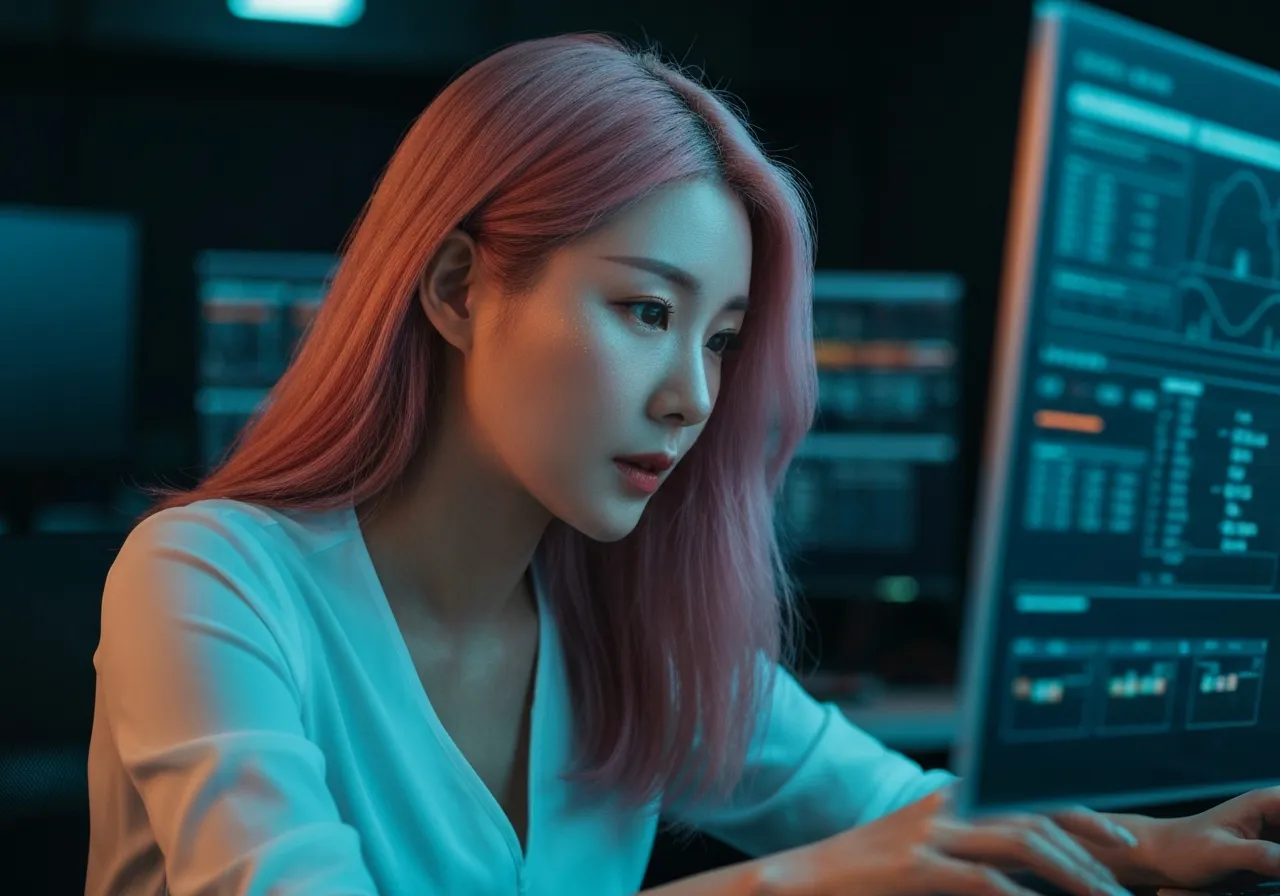 중국 해킹 조직 솔트 타이푼의 보안 데이터를 분석 중인 IT 전문가 루미