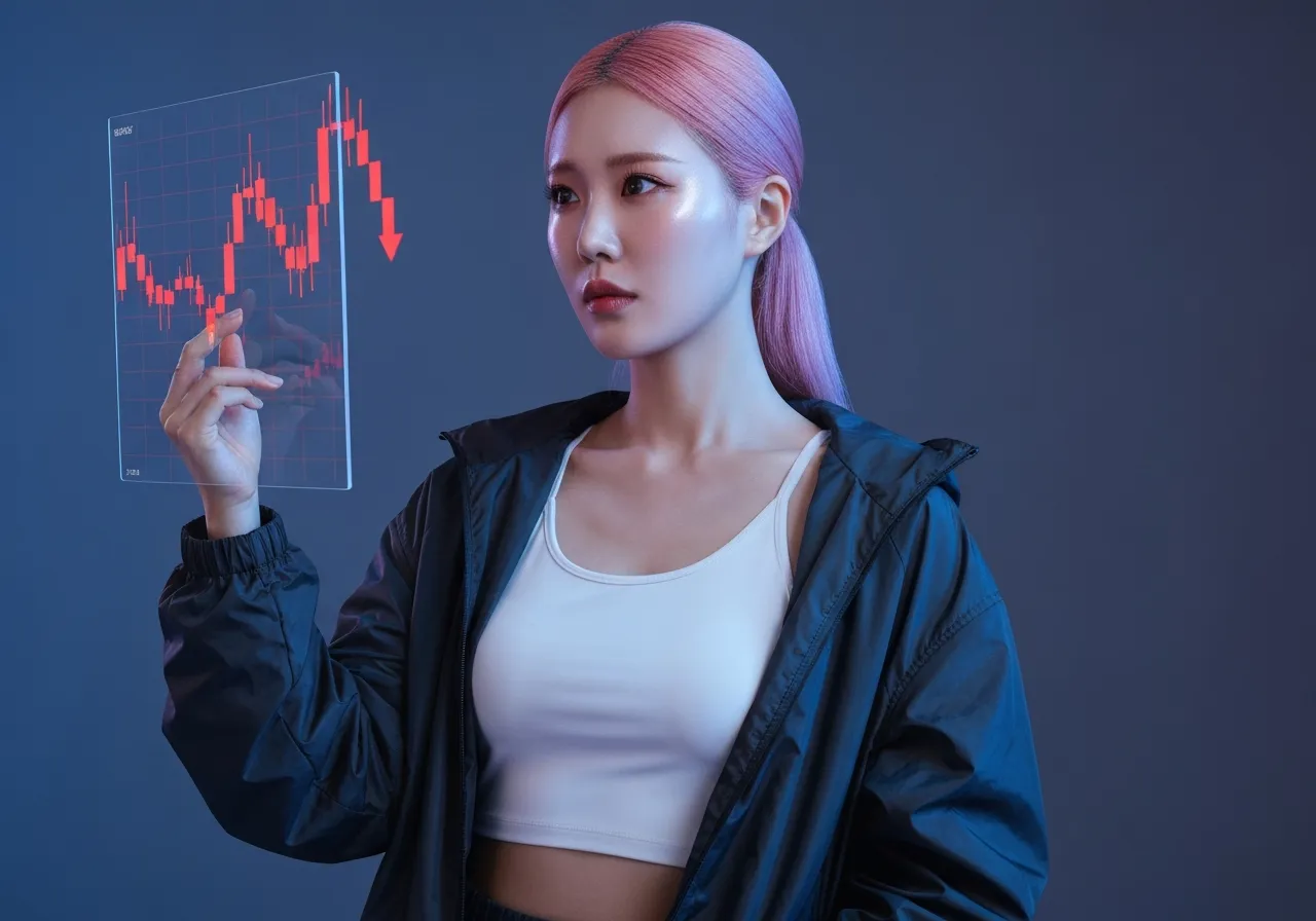 워크데이 경영진 교체와 주가 하락 소식을 분석하고 있는 IT 칼럼니스트 루미의 모습