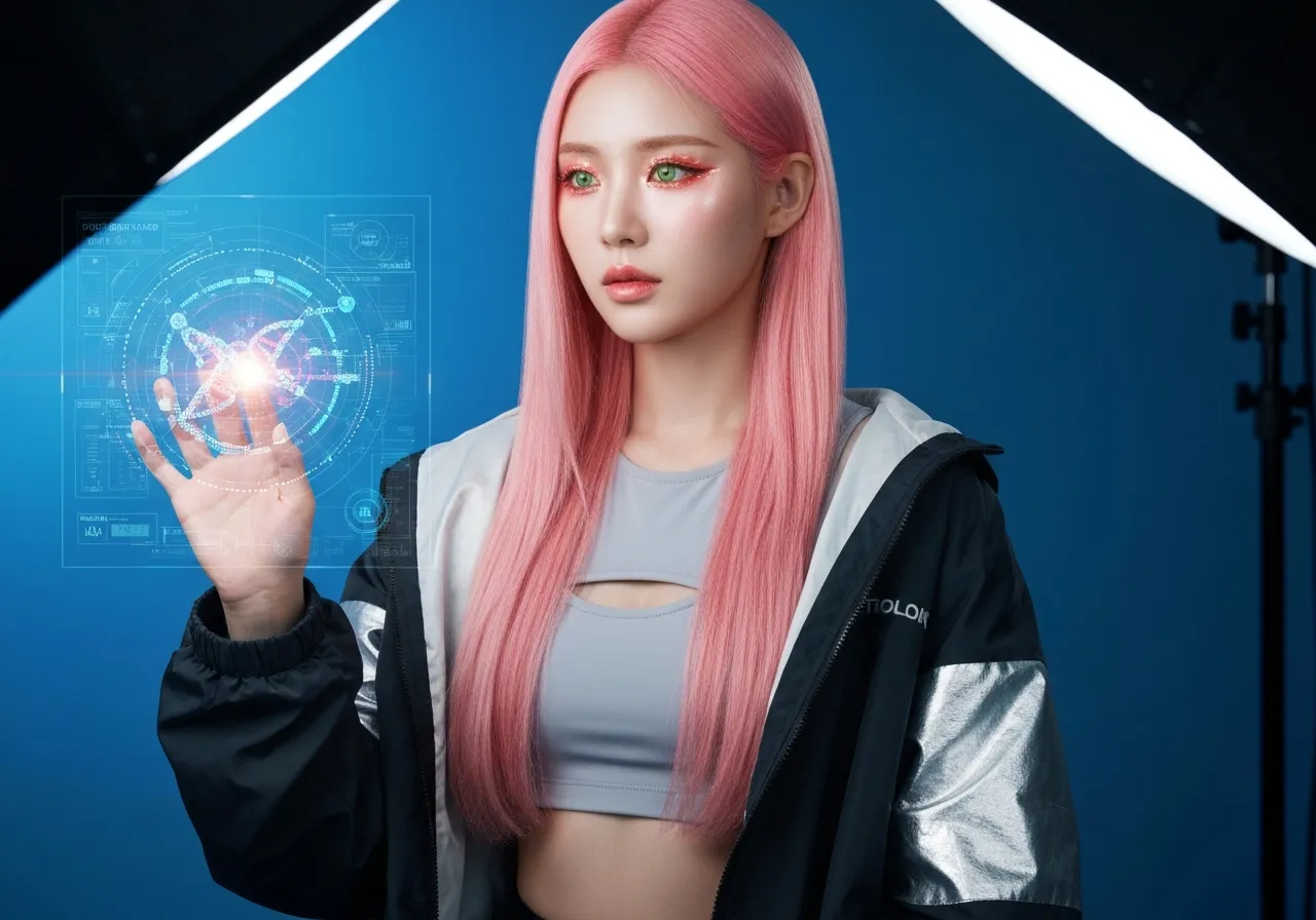 RNA 치료제 데이터를 분석하고 있는 루미의 모습