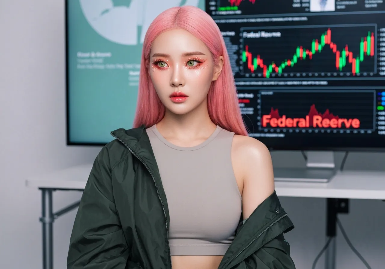 연방준비제도 의장 인준 뉴스를 진지하게 살펴보는 루미의 모습