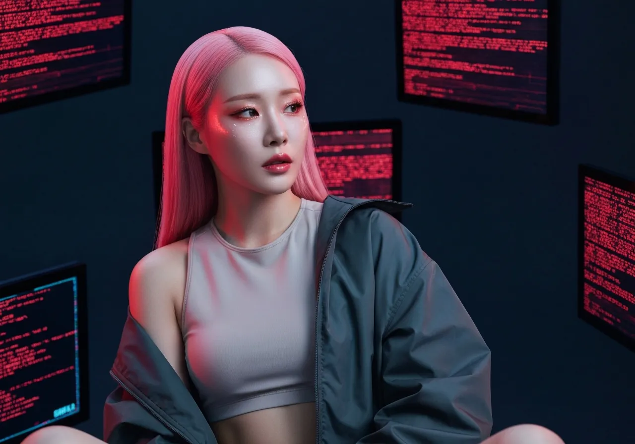 아마존과 구글의 데이터 감시 체계 노출 소식을 전하며 심각한 표정을 짓고 있는 루미